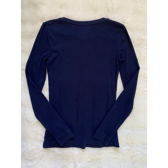 Navy Lauren Ralph Lauren Longsleeve shirt size M - Picture 5 of 8